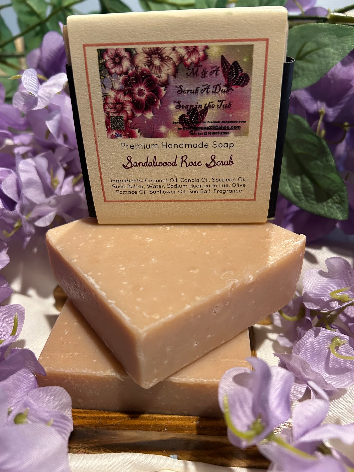 Sandalwood Rose Scrub Soap